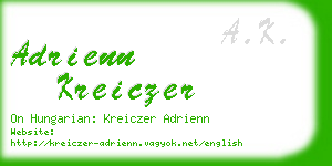 adrienn kreiczer business card